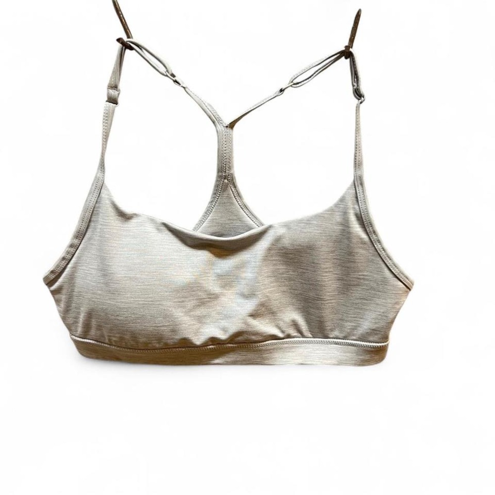 Bodi‎ Activewear Sports Bra Racerback Cutout Light Gray Size M